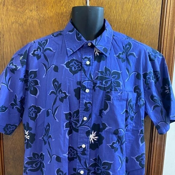 Tommy Hilfiger Floral Hawaiian Shirt Size Large - Picture 3 of 7